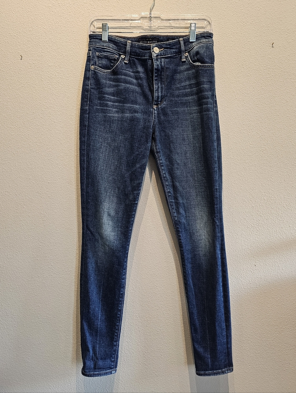 Lucky Brand Navy Wash Bridgette Style Skinny Jeans, Size 4/27, Like New